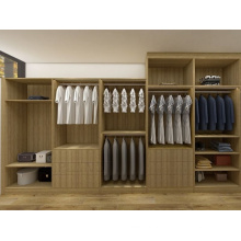 Luxusschlafzimmer Wanddesign Custom Holz Tür Garderobe
